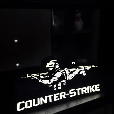 Đèn Led 3D "Counter-Strike" - Trang Trí Phòng Game Độc Đáo