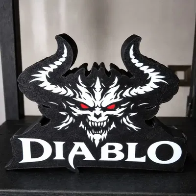 Đèn Hộp LED Diablo - Trang Trí Góc Gaming Siêu Ngầu