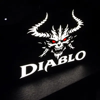 Đèn Hộp LED Diablo - Trang Trí Góc Gaming Siêu Ngầu