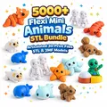 Bundle 5000+ Flexi Animals STL | Print-in-Place Articulated | STL & 3MF FDM - Thumbnail 1
