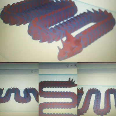 Rồng Hổ Khớp Nối 3D - Mô Hình Rồng Độc Đáo Có Sừng