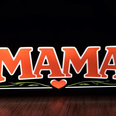 Đèn LED Chữ "MAMA" - Quà Tặng Độc Đáo Cho Mẹ