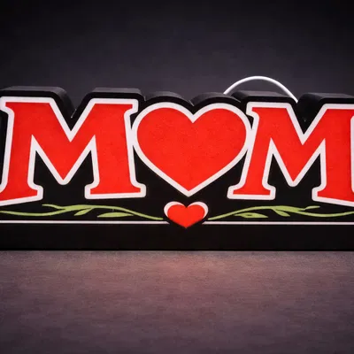 Đèn LED "MOM" - Quà Tặng 3D Ý Nghĩa Cho Mẹ