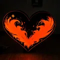 Đèn Wings Heart (Lightbox) – Mặt sau đen - Thumbnail 1