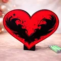 Đèn Wings Heart Lamp Red Back (Lightbox) - Thumbnail 2