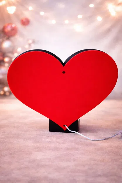 Đèn Wings Heart Lamp Red Back (Lightbox) - Image 3