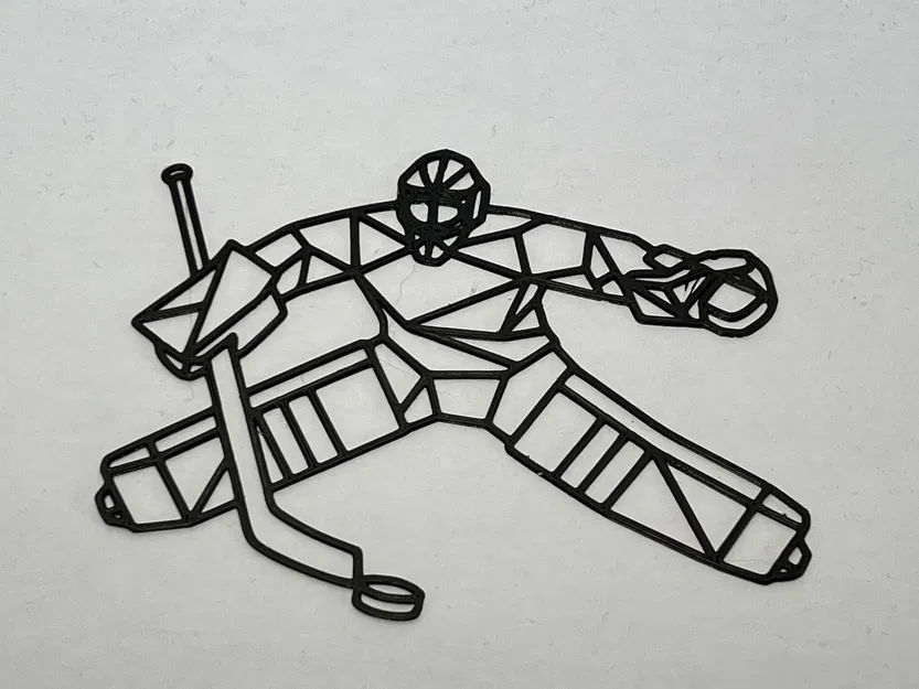 Tranh Treo Tường 3D Thủ Môn Hockey Hiện Đại - Image 1