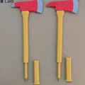 Bút hình Rìu Cứu Hỏa (Firefighter Fire Axe Pen) - Thumbnail 2