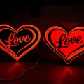 Đèn/Lamp Love Heart (Lightbox) – Trái tim tình yêu - Thumbnail 5