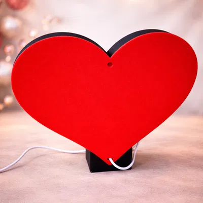 Đèn/Lighbox Trái Tim Tình Yêu (Love Heart Lamp/Lightbox)