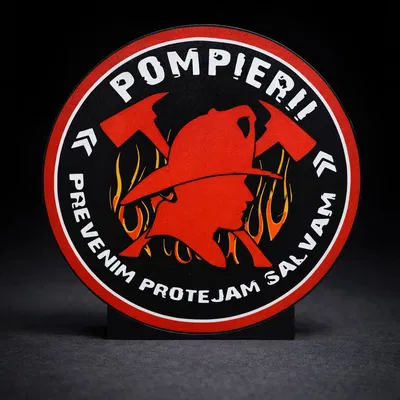 Đèn LED Trang Trí Hình Biểu Tượng Lính Cứu Hỏa Độc Đáo