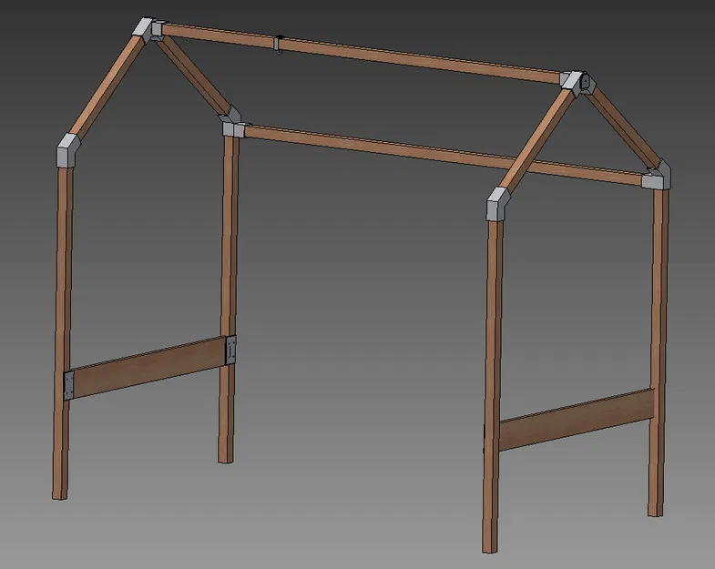 Khung giường cho bé (bed frame for kids) với khớp nối in 3D - Image 1