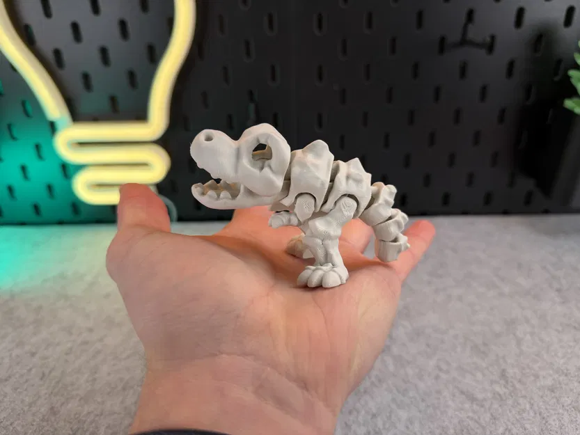 Khủng long Articulated Skeleton Trex (xương khớp nối) in 3D - Image 4