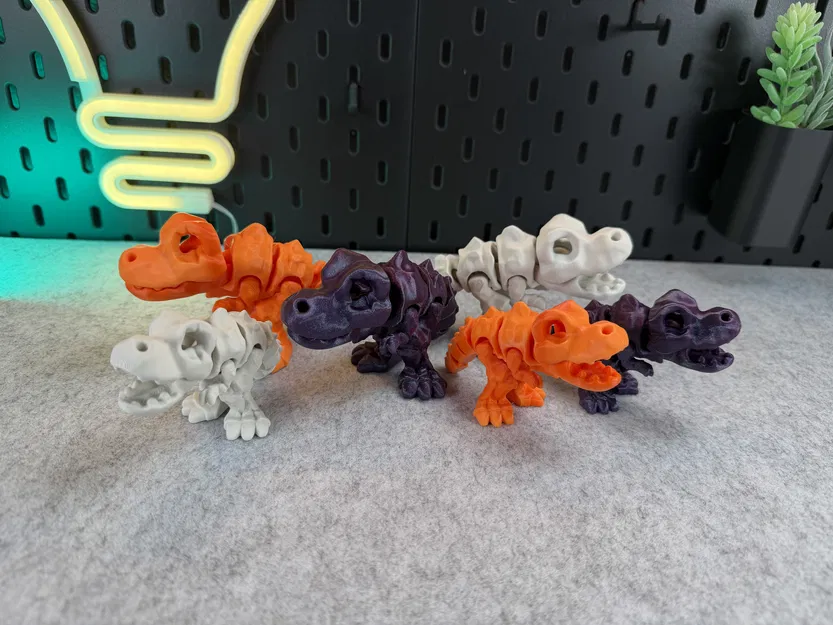 Khủng long Articulated Skeleton Trex (xương khớp nối) in 3D - Image 9