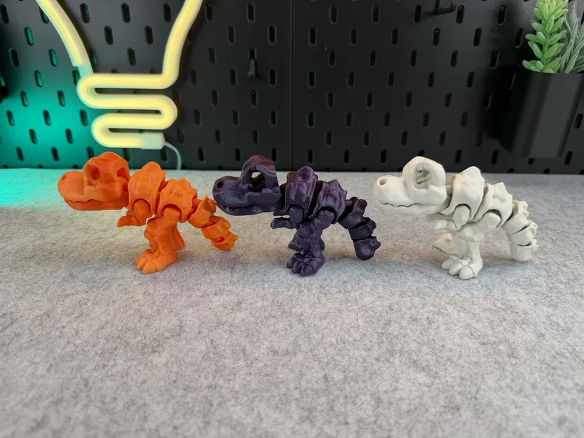 Khủng long Articulated Skeleton Trex (xương khớp nối) in 3D - Image 10