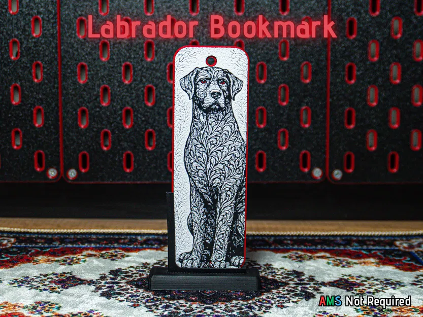 Chó Trang Trí (Labrador) - Bookmark Hueforge - Image 1