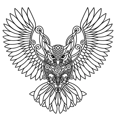 Tấm Ốp Tường Nghệ Thuật Hình Cú Mèo Tinh Xảo