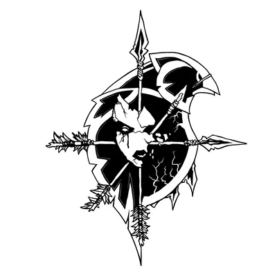 Biểu Tượng Forsaken Warcraft Trang Trí Tường 3D