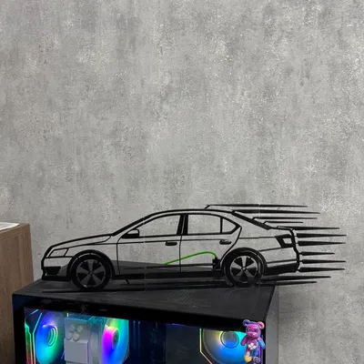 Mô hình trang trí tường xe Skoda Octavia A7 2016 in 3D