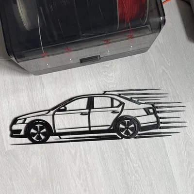 Mô hình trang trí tường xe Skoda Octavia A7 2016 in 3D