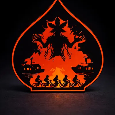 Đèn/Lighbox Demogorgon Stranger Things