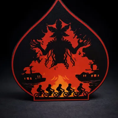 Đèn/Lighbox Demogorgon Stranger Things