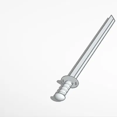 Mô Hình Thanh Katana Mini STL