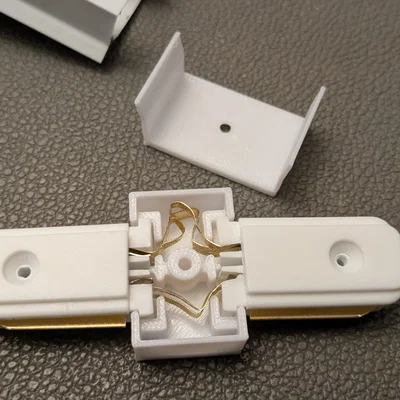 Đầu Nối Ray Đèn Busbar In 3D Tiện Lợi