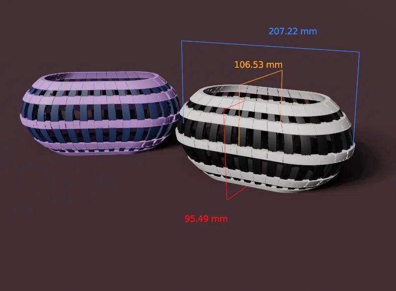 Giỏ Đựng Đồ Hình Oval - Hộp Đa Năng Cho Bàn Làm Việc - Image 2