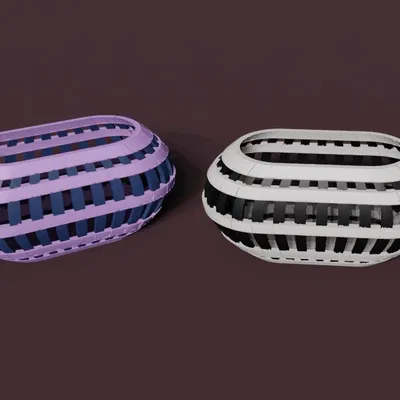 Giỏ Đựng Đồ Hình Oval - Hộp Đa Năng Cho Bàn Làm Việc