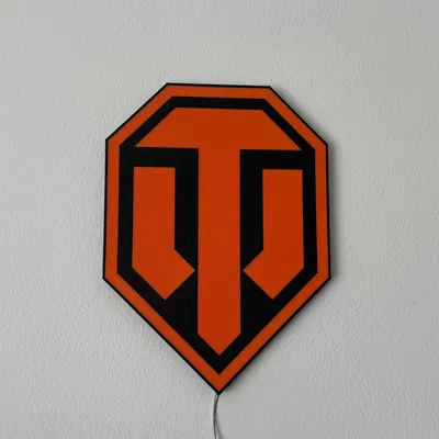 Hộp đèn logo World of Tanks