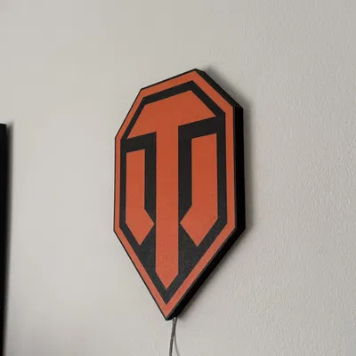 Hộp đèn logo World of Tanks