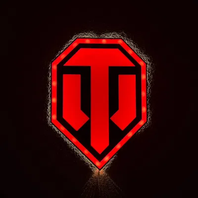 Hộp đèn logo World of Tanks