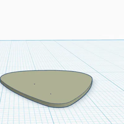 Pick Đàn Guitar Trơn 3D - Tùy Chỉnh Theo Ý Bạn