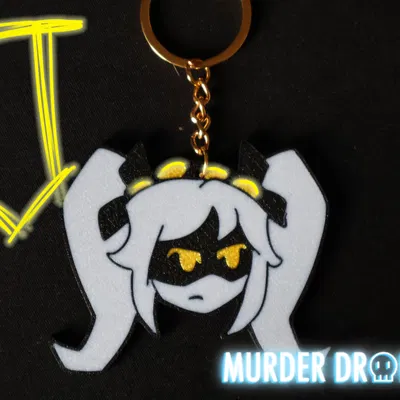 Móc khóa J Murder Drones Glitch Pin