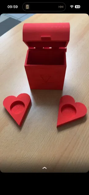 Heart Giftbox – Hộp quà trái tim in 3D - Image 1