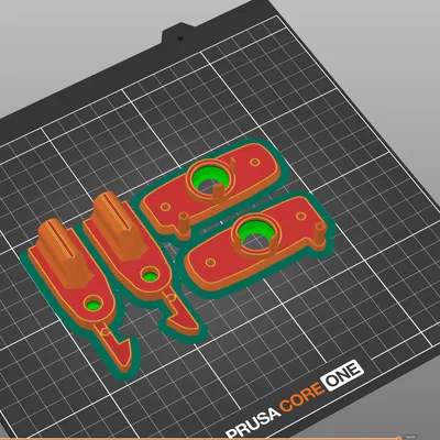 Chốt Khóa Cửa Xếp Chống Mèo (Spring-Loaded Lock In 3D)