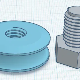Ear Gauge 30mm kèm ốc M12 (Bolt)