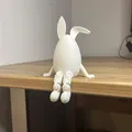 Trứng Phục Sinh tai thỏ chân khớp linh hoạt (œuf pâque jambe articulés oreille de lapin) - Thumbnail 1