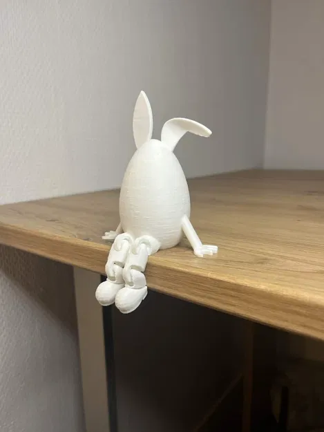 Trứng Phục Sinh tai thỏ chân khớp linh hoạt (œuf pâque jambe articulés oreille de lapin) - Image 2