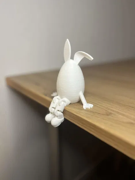 Trứng Phục Sinh tai thỏ chân khớp linh hoạt (œuf pâque jambe articulés oreille de lapin) - Image 3