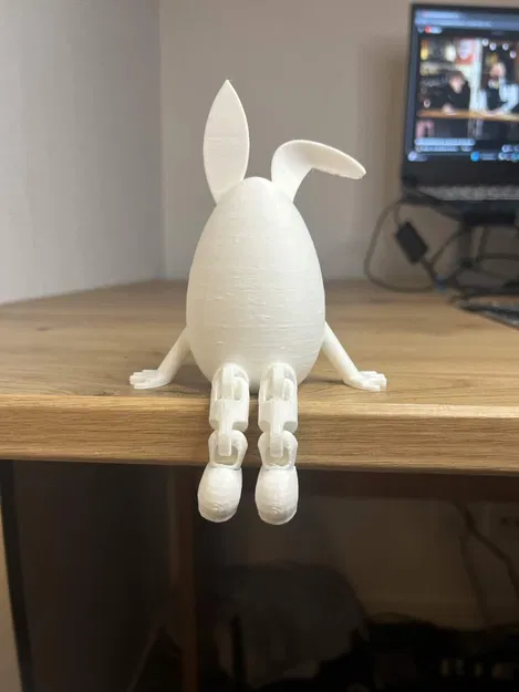 Trứng Phục Sinh tai thỏ chân khớp linh hoạt (œuf pâque jambe articulés oreille de lapin) - Image 4