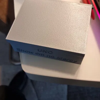 Hộp Đựng Bộ Bài UNO "Show Em No Mercy" In 3D Tiện Lợi