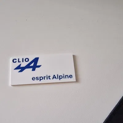 Logo Clio Alpine Esprit Alpine in 3D