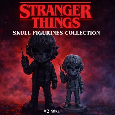 Combo tượng Skull Stranger Things #2 – Mike