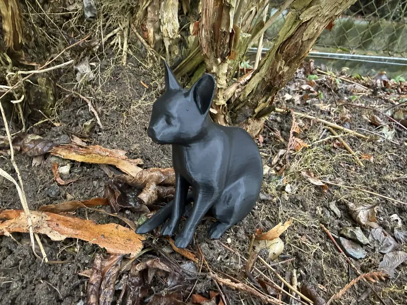 Mô hình 3D Mèo ngồi realistic - Image 2