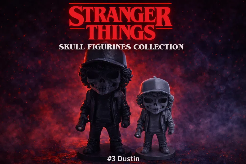 Bộ tượng sọ Stranger Things #3 Dustin - Image 1