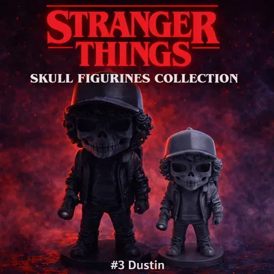 Bộ tượng sọ Stranger Things #3 Dustin