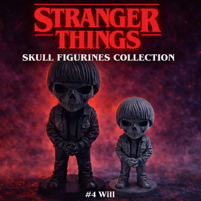 Tượng Skull Stranger Things Bundle #4 – Will