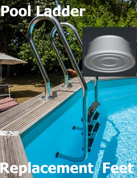 Nút Chân Thang Hồ Bơi TPU (TPU Pool Ladder Plug Feet) - Image 1